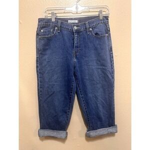 Levis 515 Denim Capri Jeans Womens Size 6 Blue Cropped Casual‎ Everyday